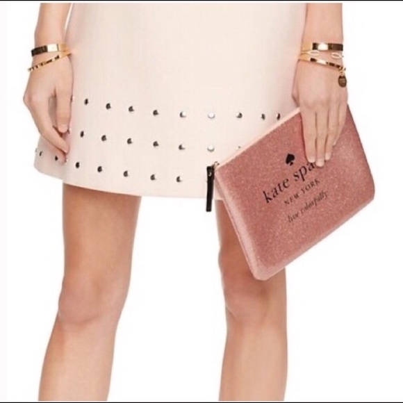 Kate Spade Handbags - NWT Kate Spade | Rose Gold Gia Clutch